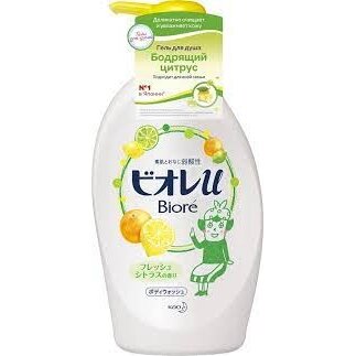 Гель для душа Биоре (Biore) Бодрящий цитрус 480 мл