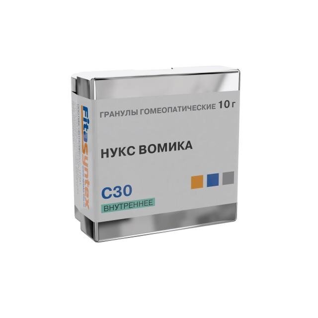 Стрихнос нукс вомика С30 гранулы гомеопатические 10 г