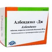 Албендазол-Дж таблетки 400 мг 1 шт.