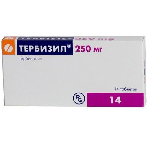 Тербизил таблетки 250 мг 14 шт.