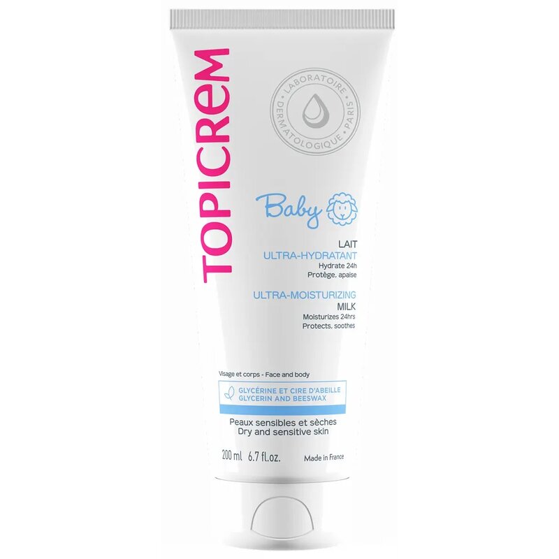 Мое первое Молочко для тела Топикрем (Topicrem) ультра-увлажняющее 200 мл