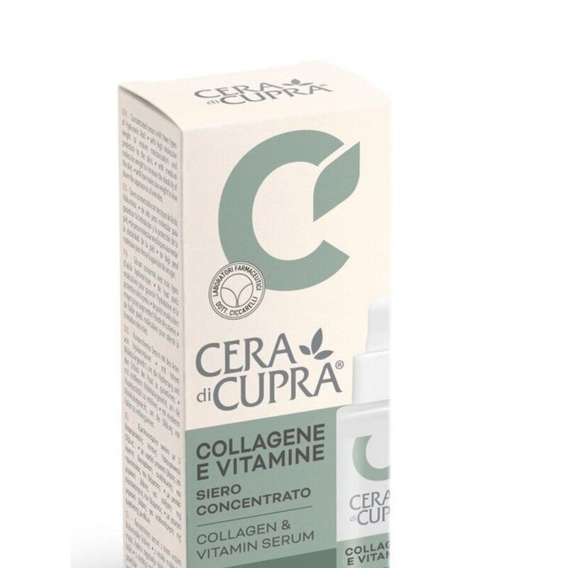 Сыворотка для лица концентрированная Cera di cupra коллаген и витамины для сухой и нормальной кожи 30 мл