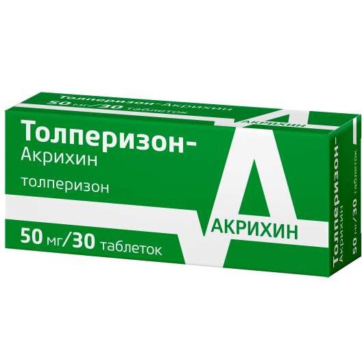 Толперизон-Акрихин таблетки 50 мг 30 шт.