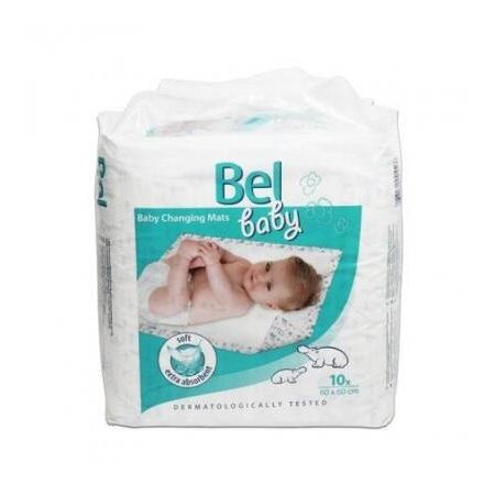 Пеленки детские Hartmann Bel Baby Changing Mats 60 х 60 см 10 шт.