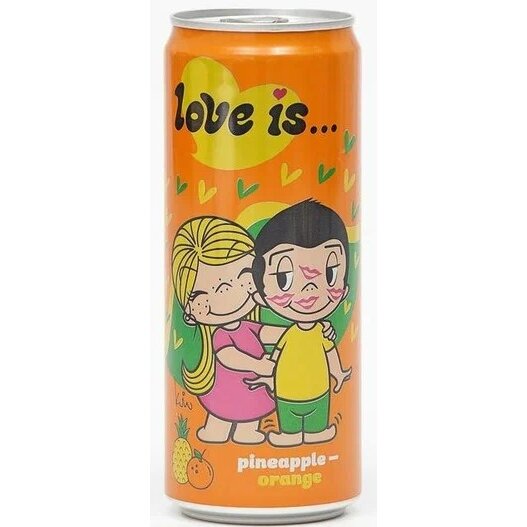 Love is напиток газированный ананас/апельсин 0.33 л