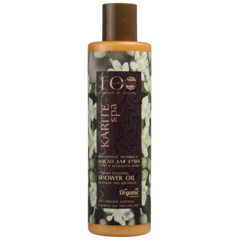 Масло для душа пенящееся EcoLab Karite SPA Витаминное Тонус и молодость кожи 250 мл