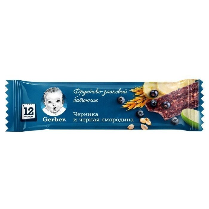 Батончик Gerber DoReMi Черника-смородина 25