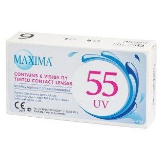 Линзы контактные Maxima/Максима 55 UV (8.6/-5,75) 6 шт.