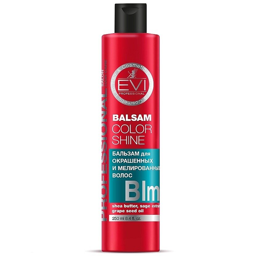 Бальзам-ополаскиватель Evi Professional Интенсивный уход для окрашеных и мелированных волос 250 мл