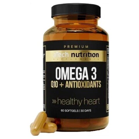 Омега 3 aTech Nutrition Premium + Q10+Antioxidants капсулы 60 шт.