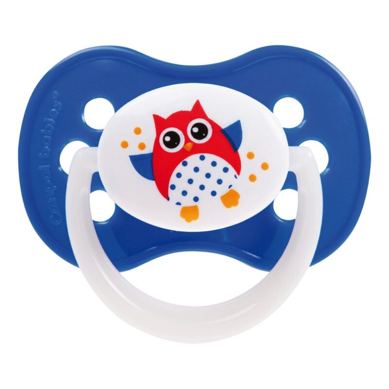 Соска-пустышка Canpol babies силиконовая симметричная Owls 0-6мес 1 шт.