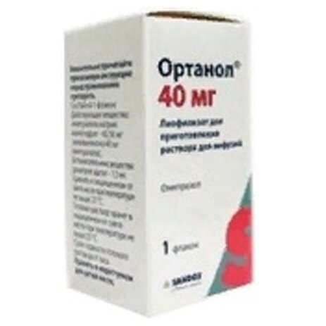 Ортанол лиофилизат для приготовления раствора для инфузий 40 мг флакон 1 шт.