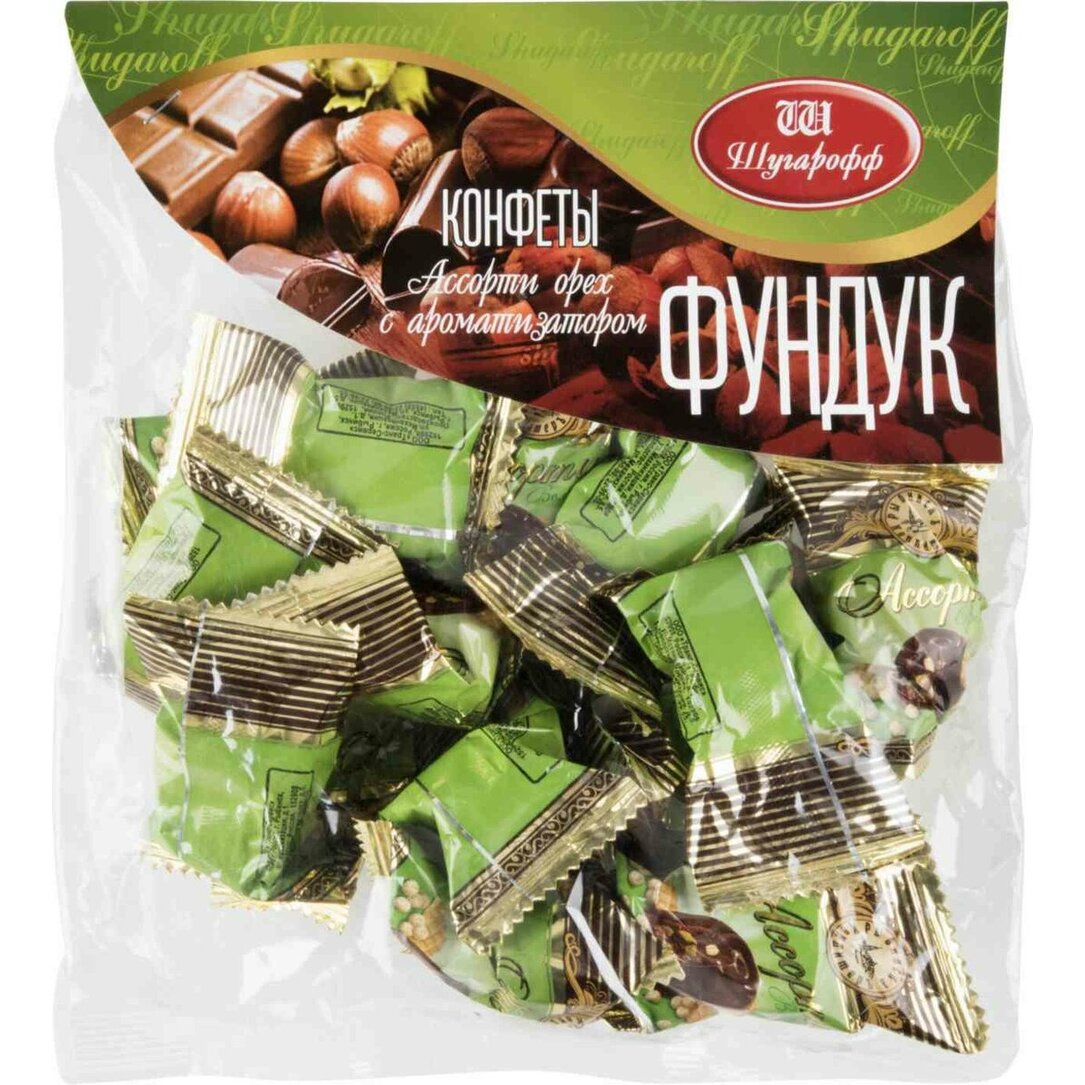 Шугарофф конфеты ассорти фундук 180 г