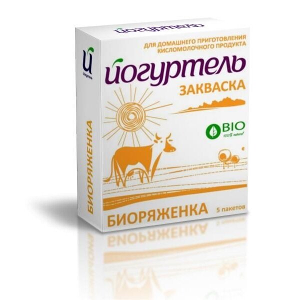 Закваска Йогуртель био биоряженка пакетики 0,5 г 5 шт.