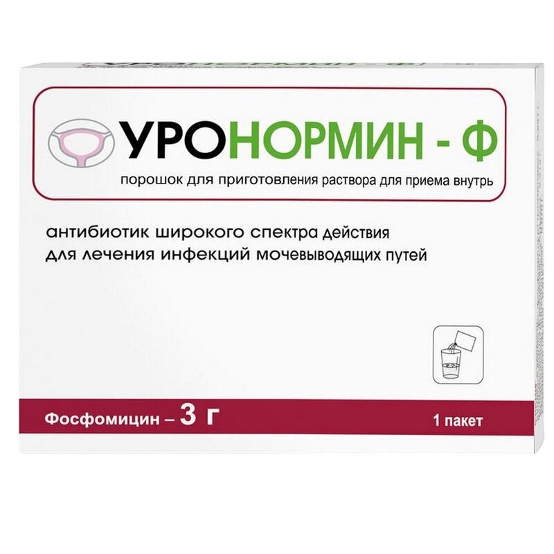 Уронормин-Ф порошок 3 г пакет 1 шт.