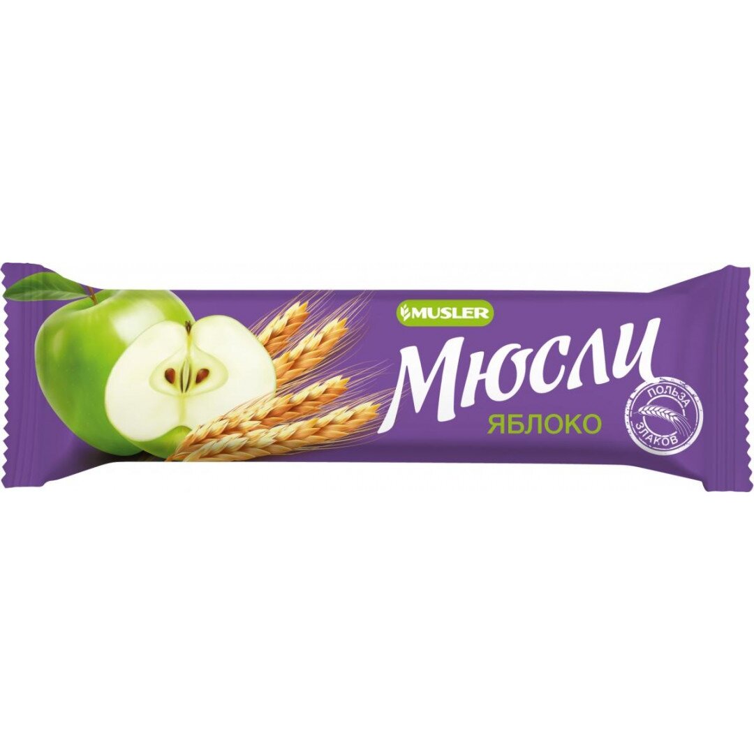 Батончик-мюсли Musler Яблоко 30 г