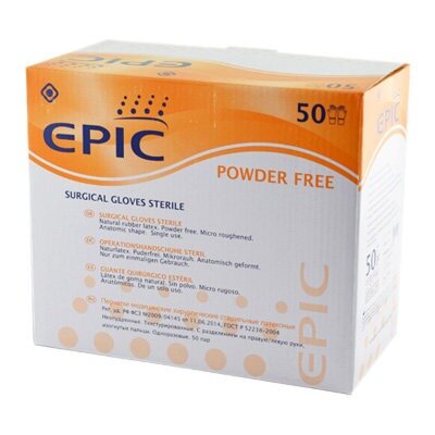 Перчатки Heliomed epic sg pf хир. стер. неопудр. размер 6 50 пар