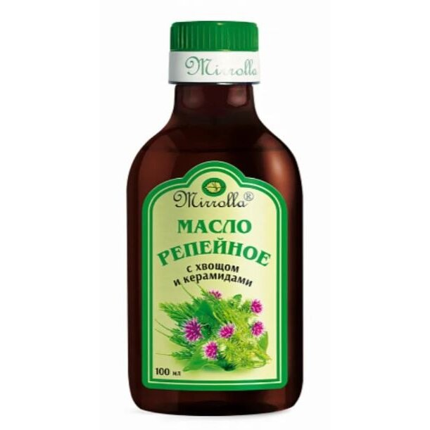 Масло репейное Mirrolla с хвощом и керамидами 100 мл