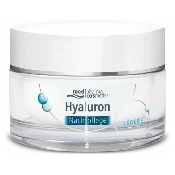 Крем Medipharma cosmetics Hyaluron для лица ночной легкий 50 мл