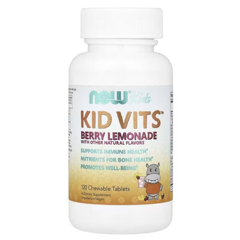 Детские витамины Now Foods Лимонад жевательные пастилки 120 шт.