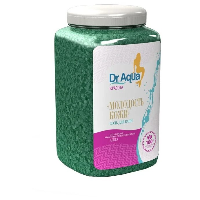 Соль для ванн Dr.Aqua Красота морская Молодость алоэ 750 г