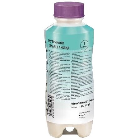 Жидкая смесь Нутрикомп Diabet Liquid нейтральный вкус 500 мл