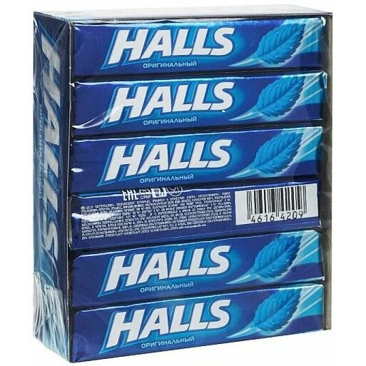 Леденцы Halls Оригинальные 12 шт.