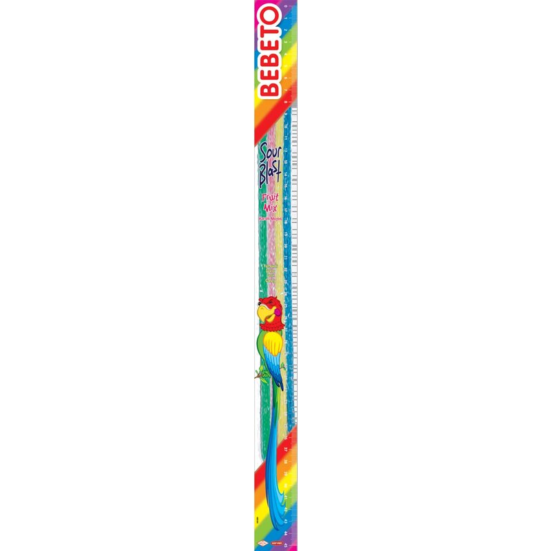Мармелад жевательный Bebeto sour blast тутти-фрутти 15 г шоубокс 48 шт.