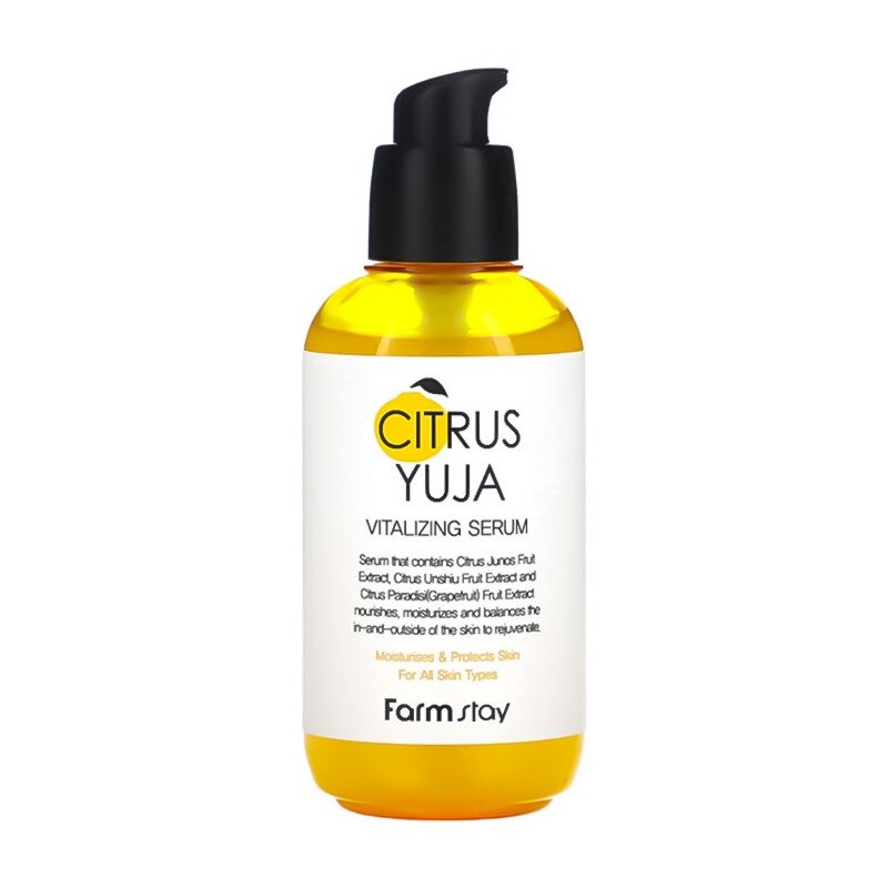 Сыворотка для лица FarmStay Citrus Yuja Vitalizing Serum с экстрактом юдзу 100 мл