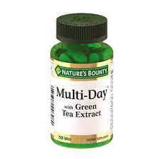 Витаминный комплекс мультидей Natures bounty с экстрактом зеленого чая таблетки 50 шт.