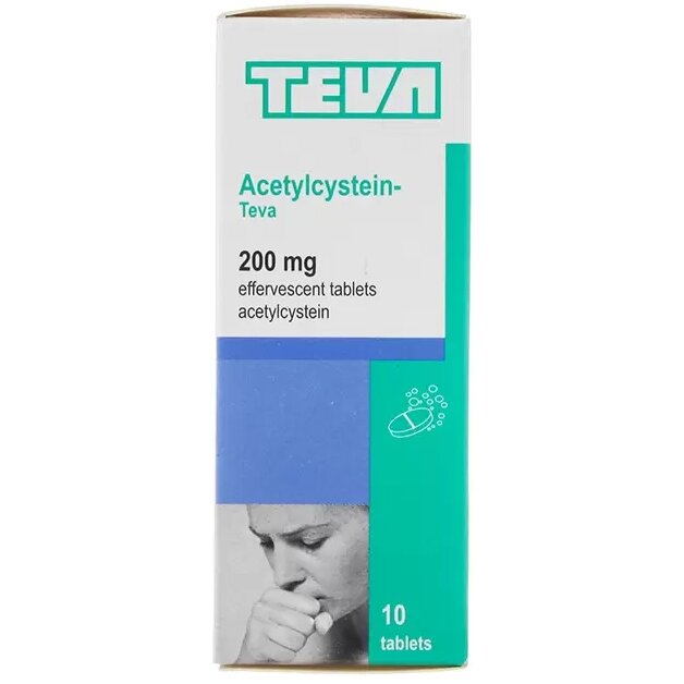 Ацетилцистеин-Тева таблетки шипучие 200 мг 10 шт.