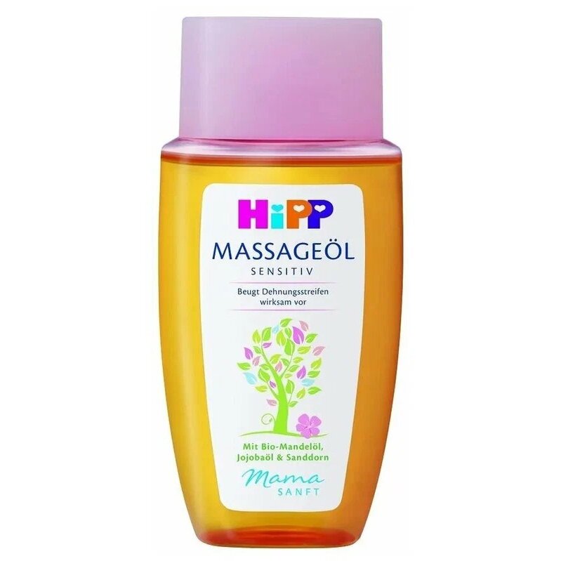 Масло массажное от растяжек Hipp Mamasanft для чувствительной кожи 100 мл