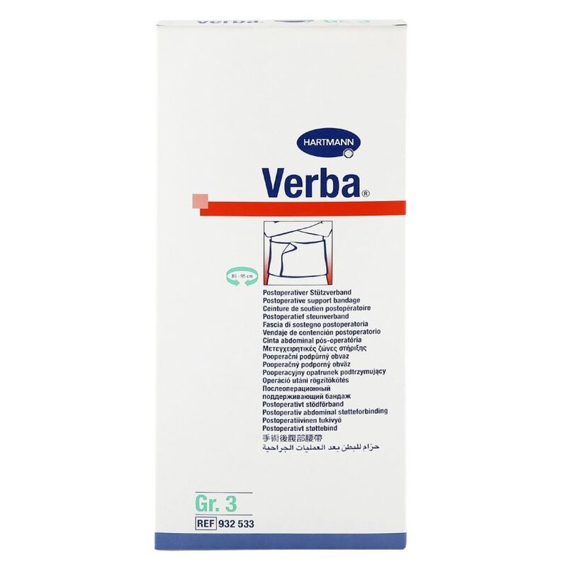 Бандаж послеоперационный Verba №3 ширина 25 см, (V=85-95)