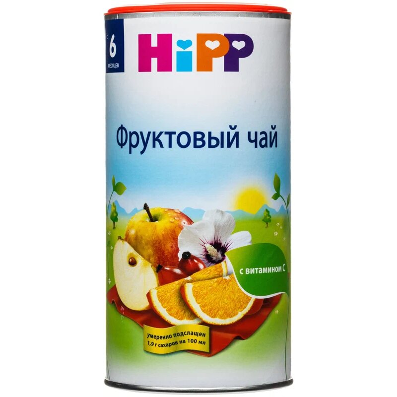 Чай хипп (hipp) фруктовый чай 200 гр. с 6-ти месяцев