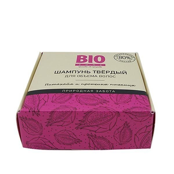 Шампунь твердый для объема волос BioZone питахайя и протеины пшеницы 50 г