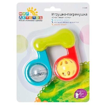 Игрушка-погремушка Мир детства Счастливая нотка