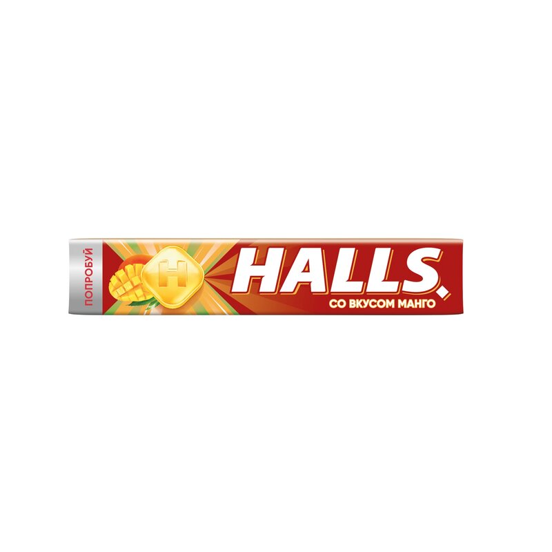 Леденцы Halls со вкусом манго 30 г