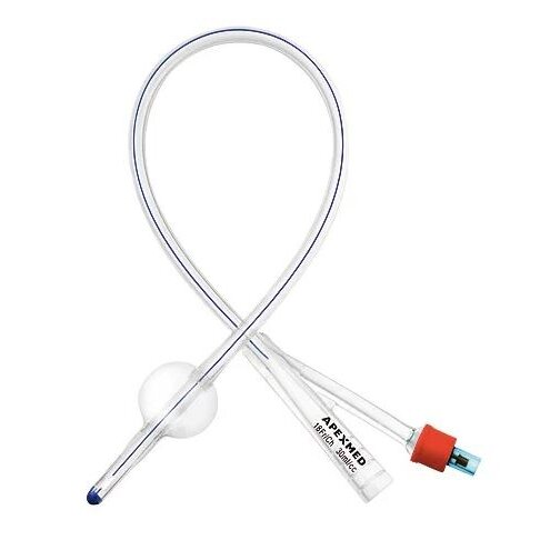 Катетер уретральный Фолея Apexmed 2-ходовой FR18 1 шт.