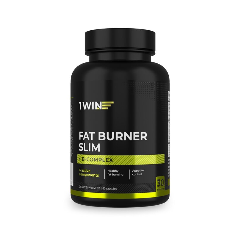 Жиросжигатель 1WIN Fat Burner Slim Липоевая кислота и витамины группы В капсулы 60 шт.