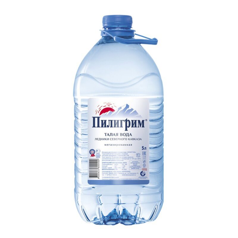 Пилигрим вода питьевая столовая бутылка 5 л