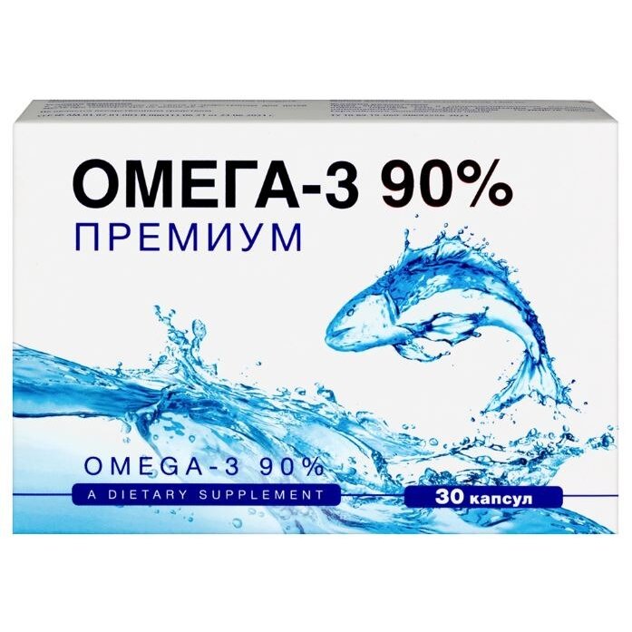 Омега-3 90% Премиум капсулы 1400 мг 30 шт.