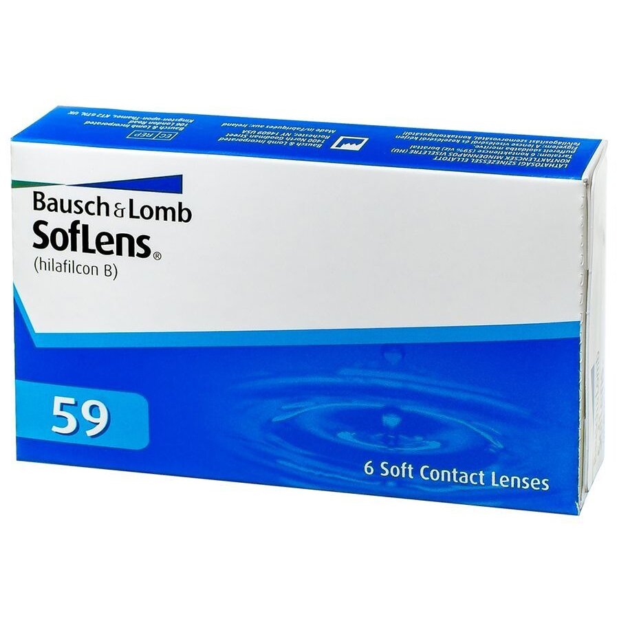 Линзы контактные Bausch & Lomb Soflens 59 на месяц 8.6/-8,00 6 шт.