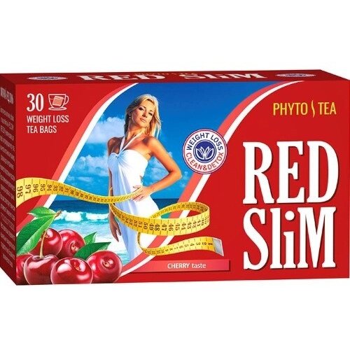 Чай Red slim вишня 2 г фильтр-пакеты 30 шт.