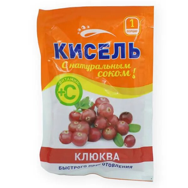 Кисель клюквенный 30г