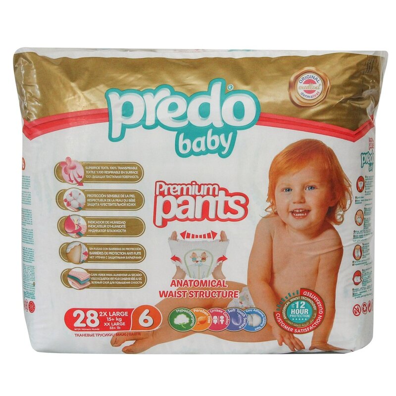 Подгузники-трусики для детей Baby Predo/Предо 15+кг р.6 28 шт. в аптеках  Сосновки | Мегаптека