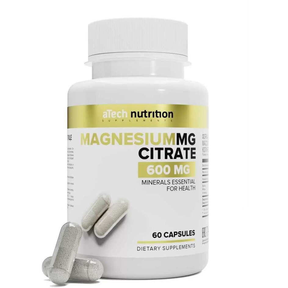 Магния цитрат aTech Nutrition капсулы 600 мг 60 шт.
