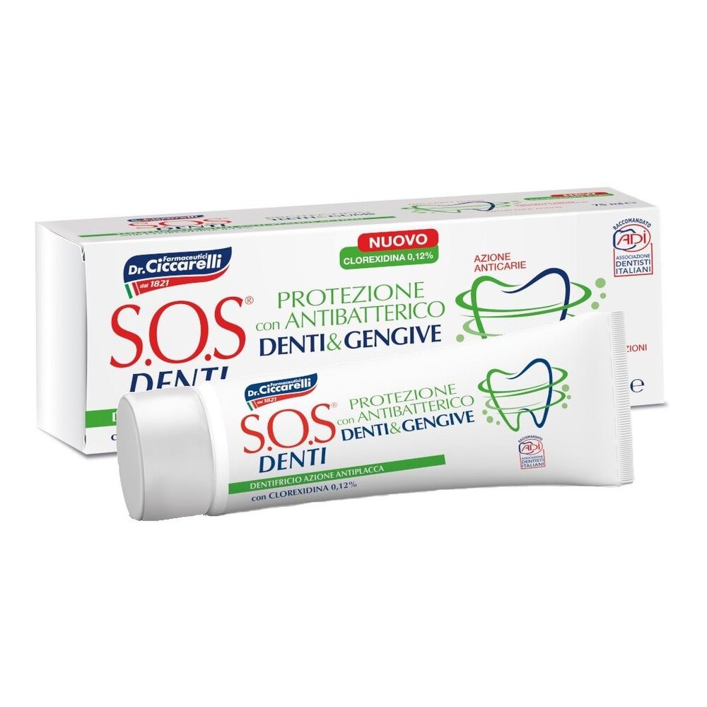 Зубная паста Sos Denti Антибактериальная 75 мл