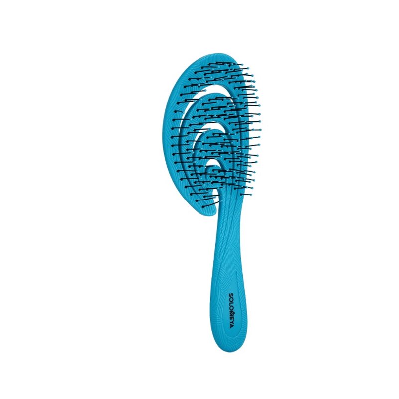 Био-расческа для волос Solomeya голубая волна