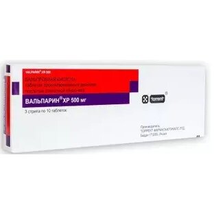Вальпарин ХР таблетки пролонгированного действия 500 мг 30 шт.