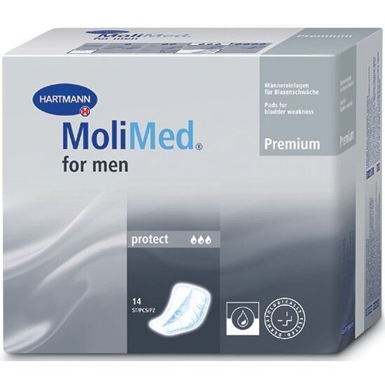 Вкладыши урологические для мужчин Hartmann Molimed For men Premium Protect 14 шт.